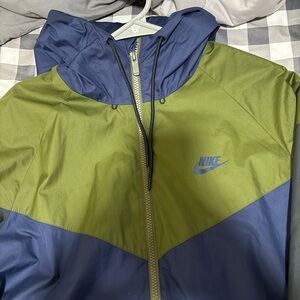 Nike Olive Green and Navy Jacket